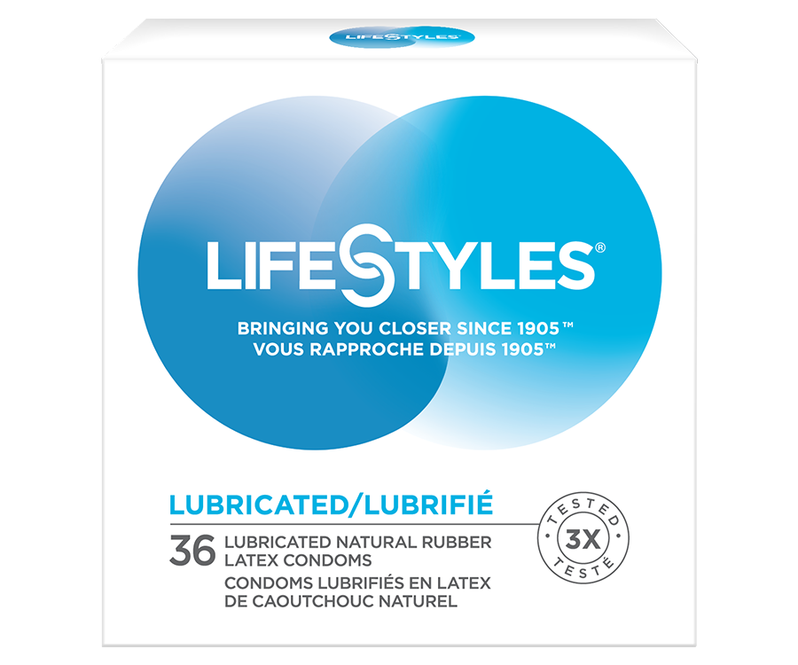 LifeStyles Lubricated/Lubrifié Latex Condoms