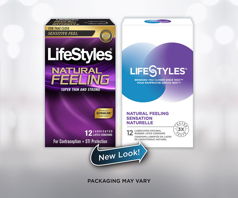 LifeStyles Natural Feeling/Sensation Naturelle Latex Condoms