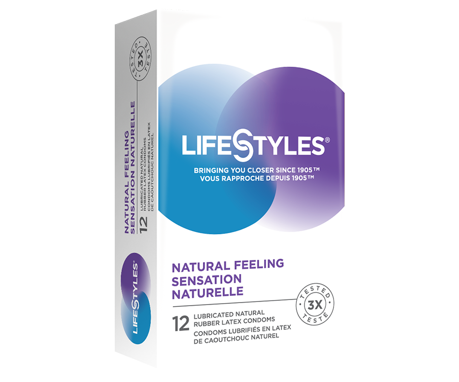 LifeStyles Natural Feeling/Sensation Naturelle Latex Condoms