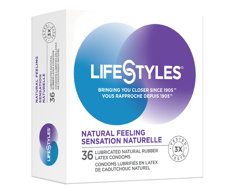 LifeStyles Natural Feeling/Sensation Naturelle Latex Condoms LifeStyles Natural Feeling/Sensation Naturelle Latex Condoms