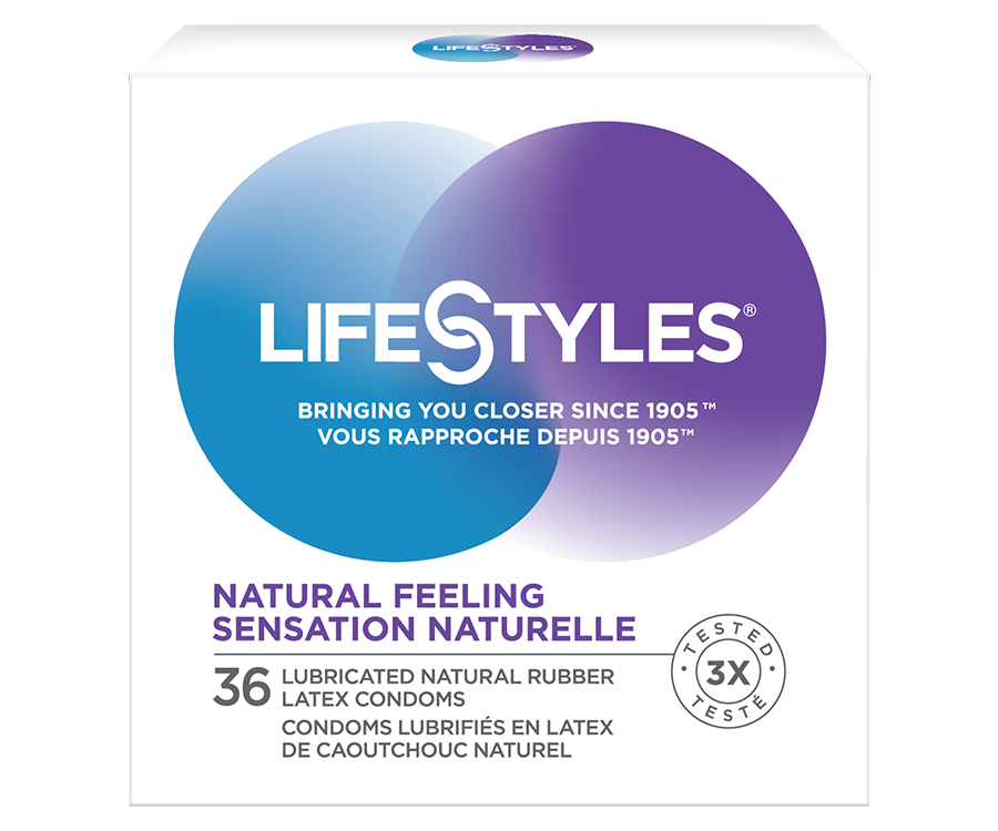 LifeStyles Natural Feeling/Sensation Naturelle Latex Condoms