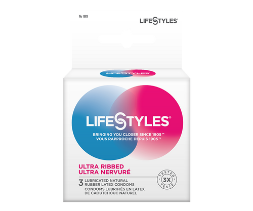 LifeStyles Ultra Ribbed/Ultra Nervuré Latex Condoms LifeStyles Ultra Ribbed/Ultra Nervuré Latex Condoms