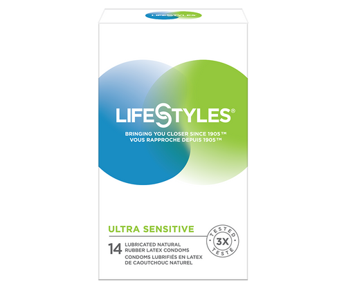 LifeStyles Ultra Sensitive Latex Condoms