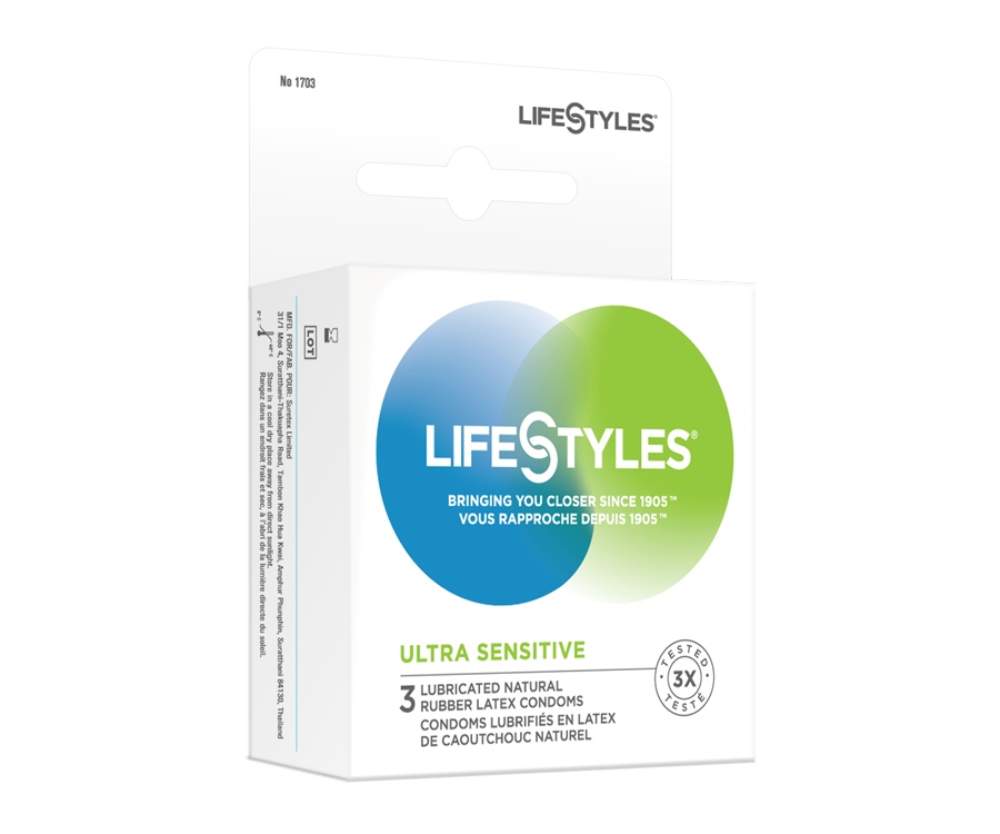 LifeStyles Ultra Sensitive Latex Condoms