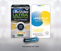LifeStyles Ultra Sensitive Platinum Large/Platine Grand Latex Condoms LifeStyles Ultra Sensitive Platinum Large/Platine Grand Latex Condoms