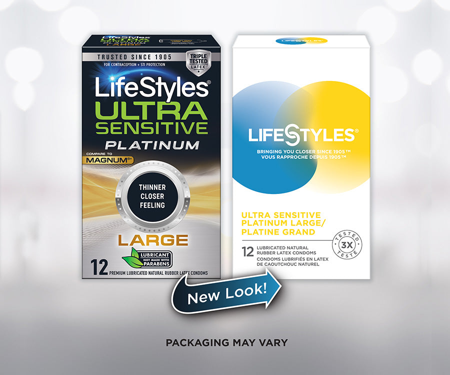 LifeStyles Ultra Sensitive Platinum Large/Platine Grand Latex Condoms LifeStyles Ultra Sensitive Platinum Large/Platine Grand Latex Condoms