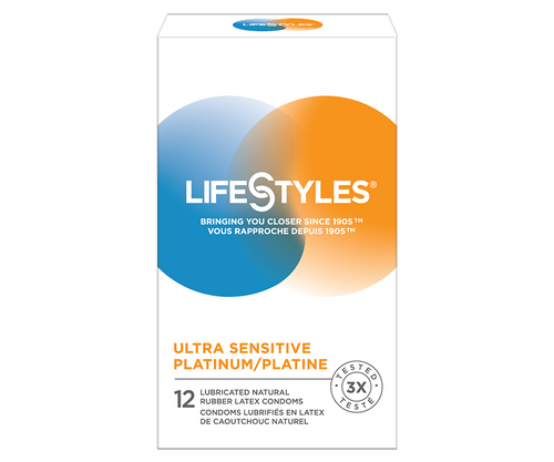 LifeStyles Ultra Sensitive Platinum/Platine Latex Condoms LifeStyles Ultra Sensitive Platinum/Platine Latex Condoms