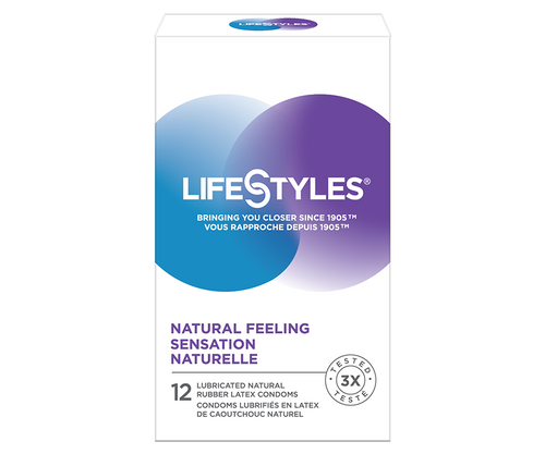 LifeStyles Natural Feeling/Sensation Naturelle Latex Condoms